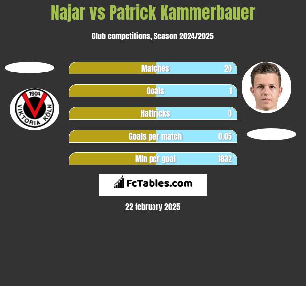 Najar vs Patrick Kammerbauer h2h player stats