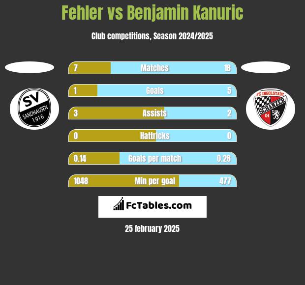 Fehler vs Benjamin Kanuric h2h player stats