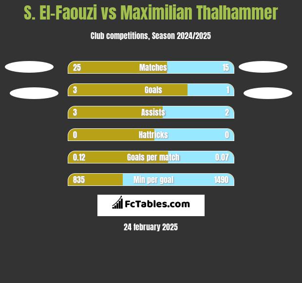 S. El-Faouzi vs Maximilian Thalhammer h2h player stats