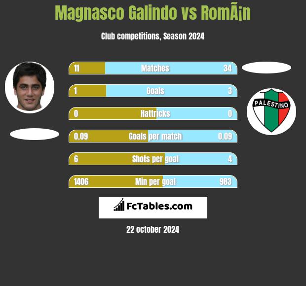 Magnasco Galindo vs RomÃ¡n h2h player stats