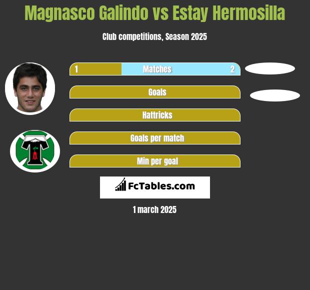 Magnasco Galindo vs Estay Hermosilla h2h player stats