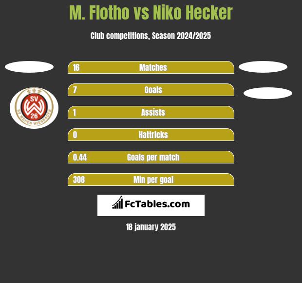 M. Flotho vs Niko Hecker h2h player stats