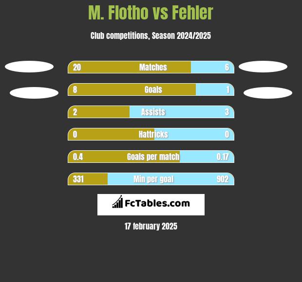 M. Flotho vs Fehler h2h player stats