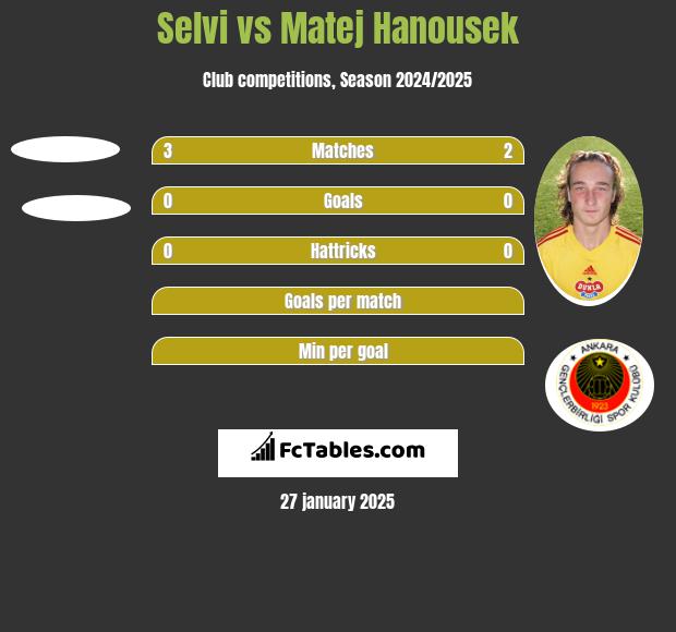 Selvi vs Matej Hanousek h2h player stats