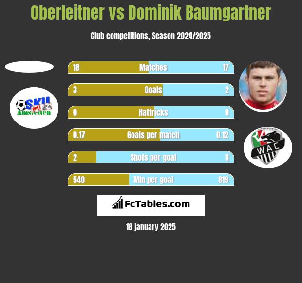 Oberleitner vs Dominik Baumgartner h2h player stats