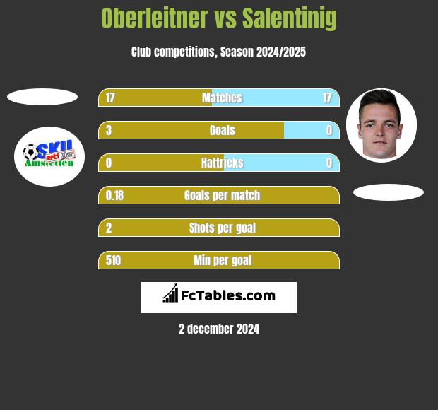 Oberleitner vs Salentinig h2h player stats