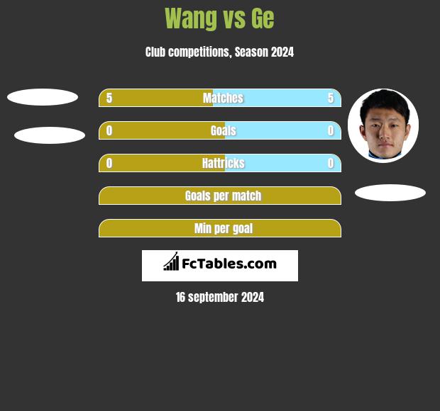 Wang vs Ge h2h player stats