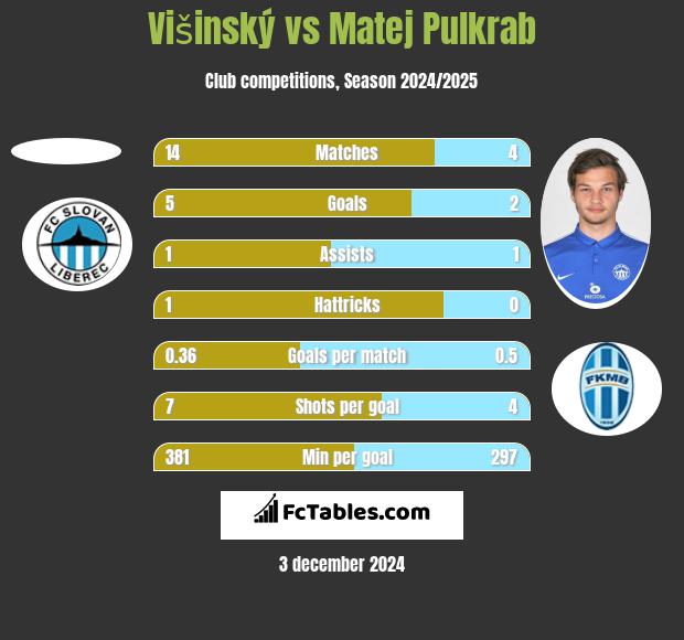 Višinský vs Matej Pulkrab h2h player stats