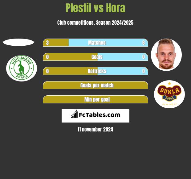 Plestil vs Hora h2h player stats