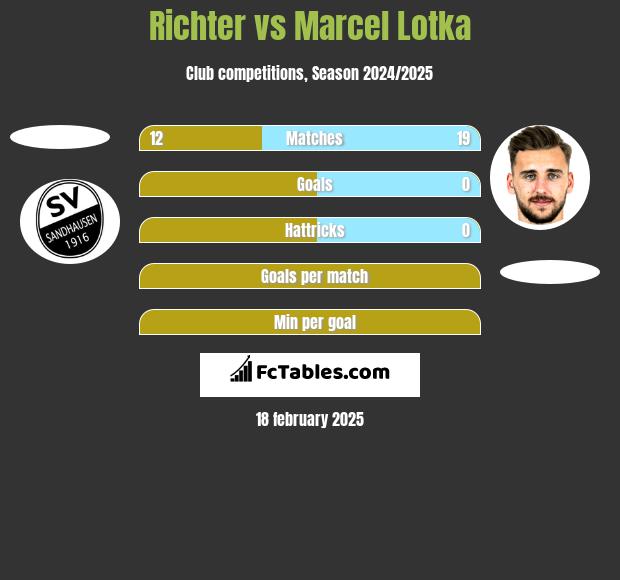 Richter vs Marcel Lotka h2h player stats