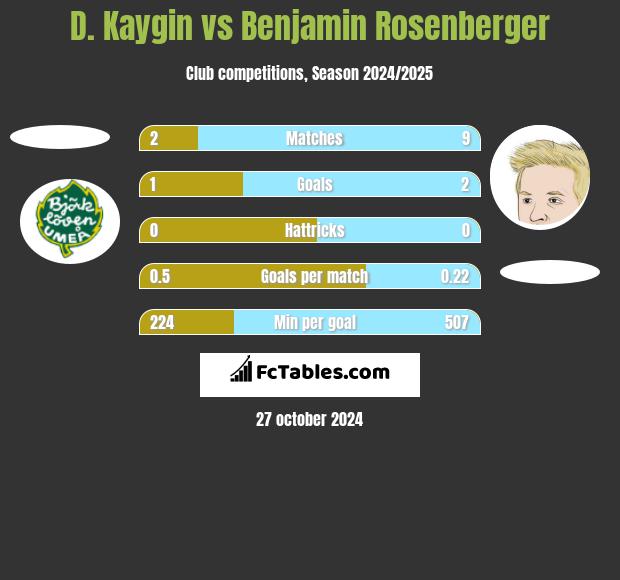 D. Kaygin vs Benjamin Rosenberger h2h player stats