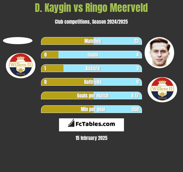 D. Kaygin vs Ringo Meerveld h2h player stats