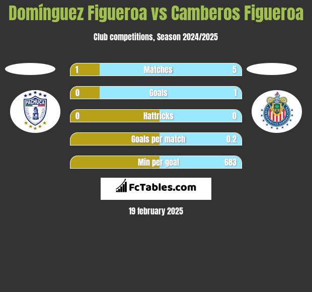 Domínguez Figueroa vs Camberos Figueroa h2h player stats