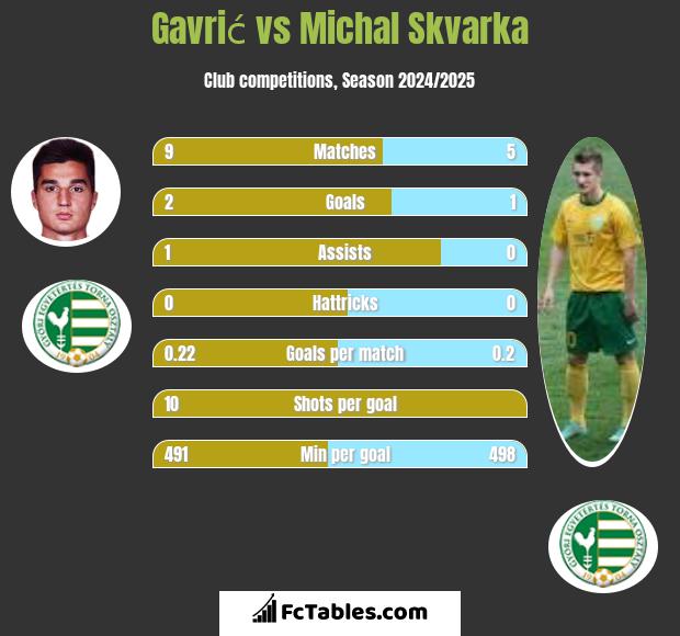 Gavrić vs Michal Skvarka h2h player stats