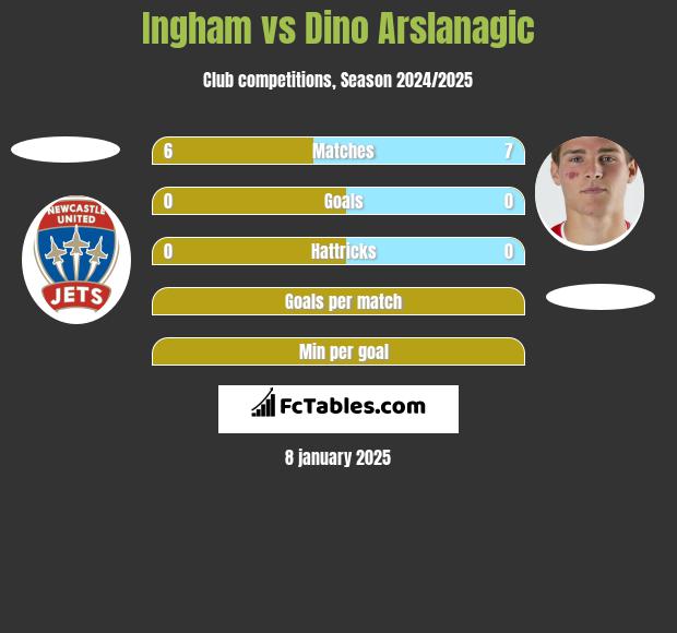 Ingham vs Dino Arslanagic h2h player stats