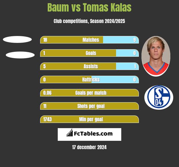 Baum vs Tomas Kalas h2h player stats