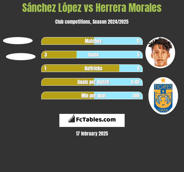 Sánchez López vs Herrera Morales h2h player stats