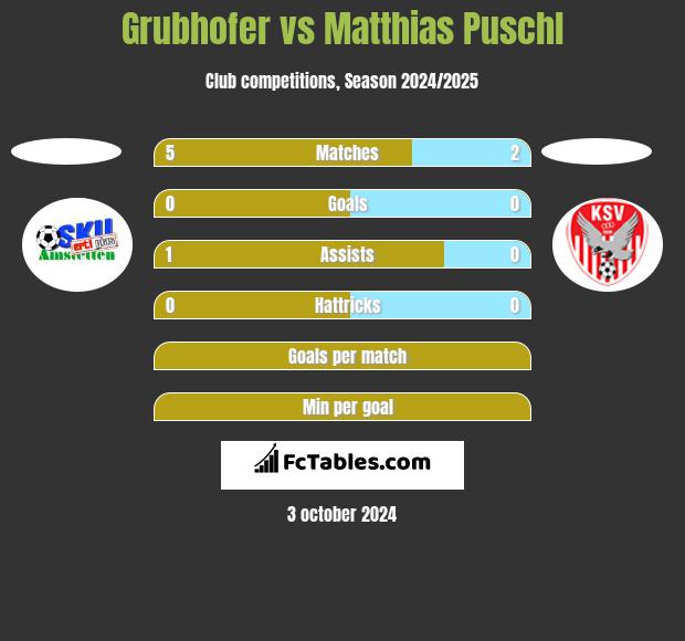 Grubhofer vs Matthias Puschl h2h player stats