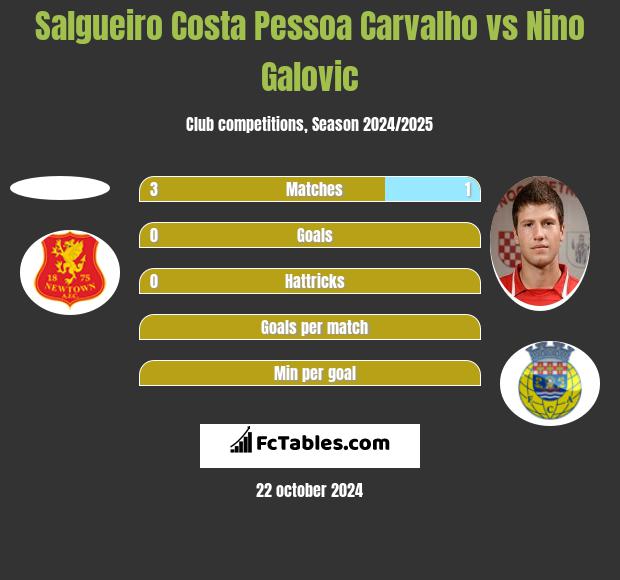 Salgueiro Costa Pessoa Carvalho vs Nino Galovic h2h player stats