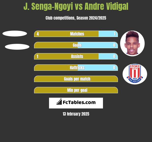 J. Senga-Ngoyi vs Andre Vidigal h2h player stats