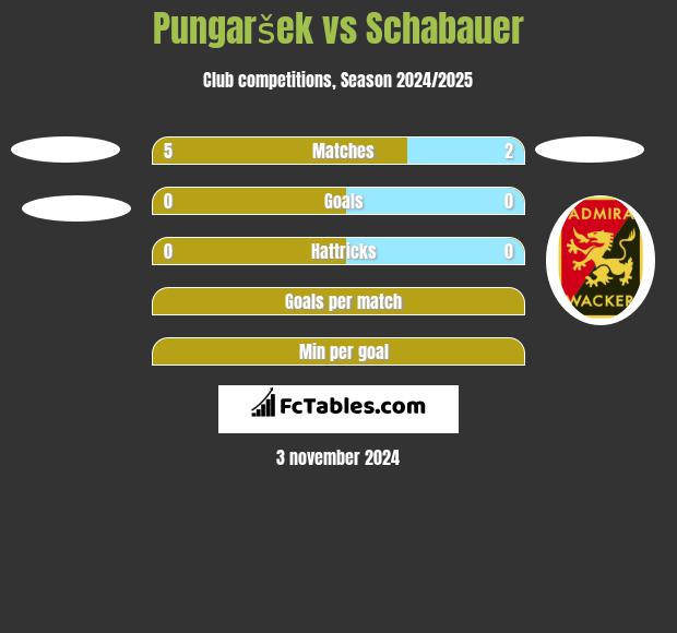 Pungaršek vs Schabauer h2h player stats