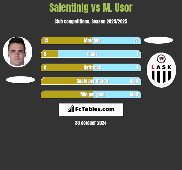 Salentinig vs M. Usor h2h player stats