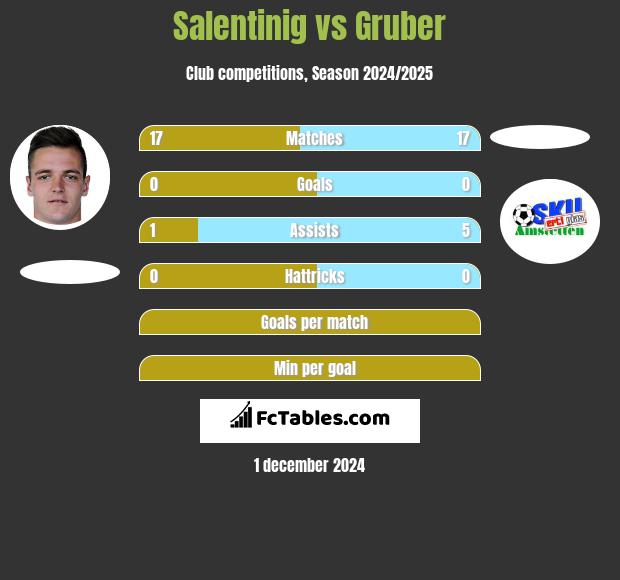 Salentinig vs Gruber h2h player stats