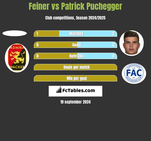 Feiner vs Patrick Puchegger h2h player stats