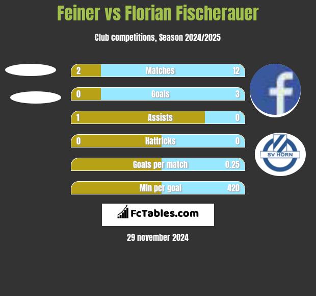 Feiner vs Florian Fischerauer h2h player stats