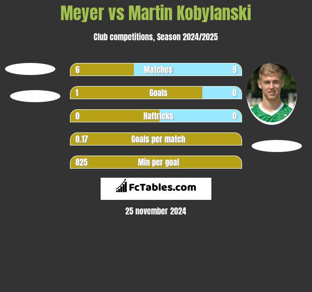 Meyer vs Martin Kobylański h2h player stats