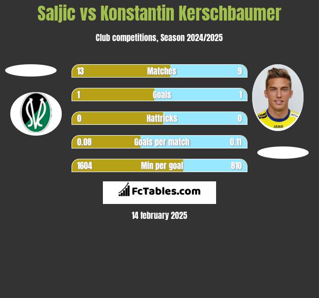 Saljic vs Konstantin Kerschbaumer h2h player stats