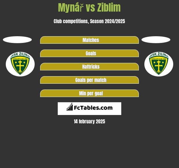 Mynář vs Ziblim h2h player stats