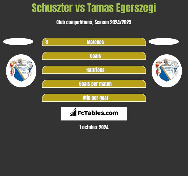 Schuszter vs Tamas Egerszegi h2h player stats