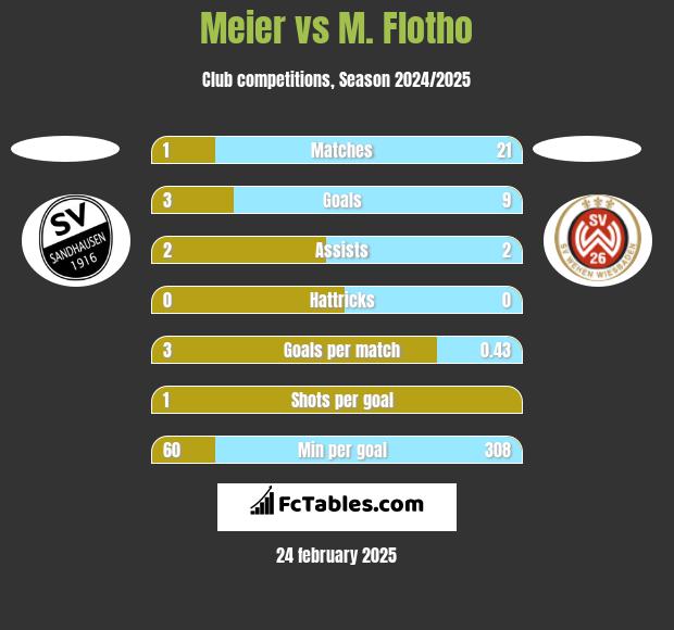 Meier vs M. Flotho h2h player stats