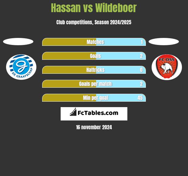 Hassan vs Wildeboer h2h player stats