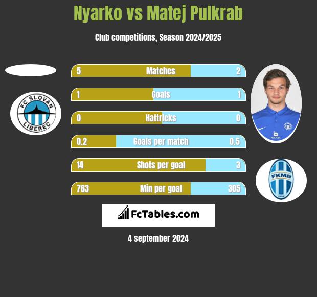 Nyarko vs Matej Pulkrab h2h player stats