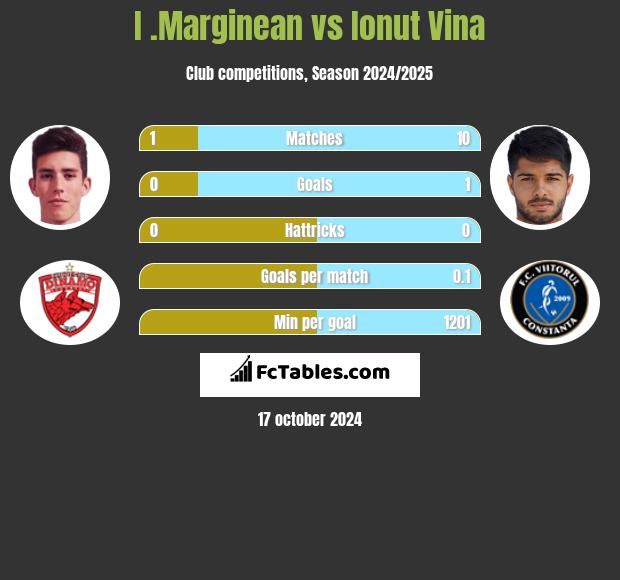 I .Marginean vs Ionut Vina h2h player stats