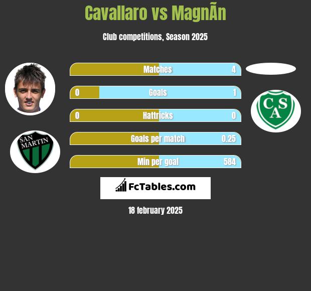 Cavallaro vs MagnÃ­n h2h player stats