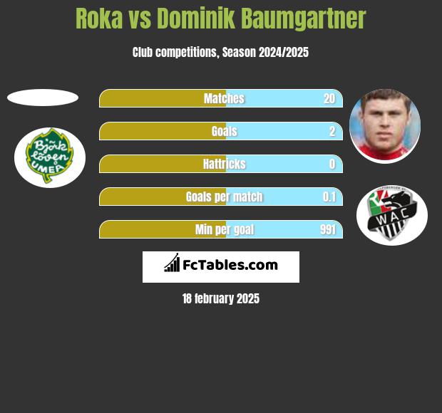 Roka vs Dominik Baumgartner h2h player stats