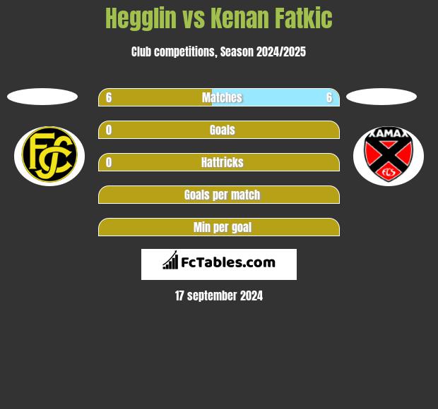 Hegglin vs Kenan Fatkic h2h player stats