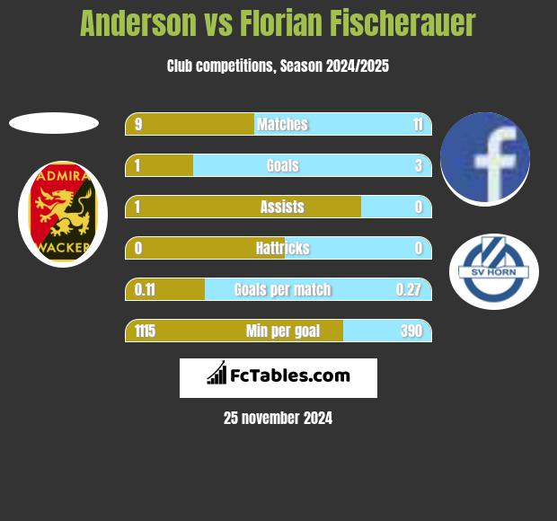 Anderson vs Florian Fischerauer h2h player stats