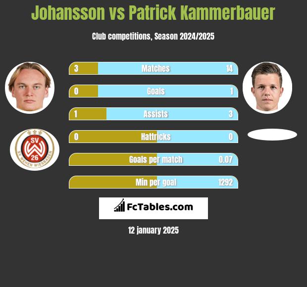 Johansson vs Patrick Kammerbauer h2h player stats