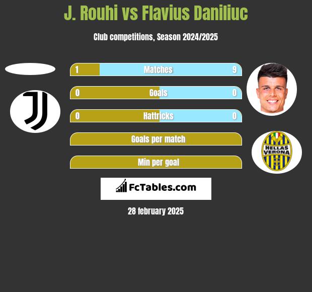 J. Rouhi vs Flavius Daniliuc h2h player stats