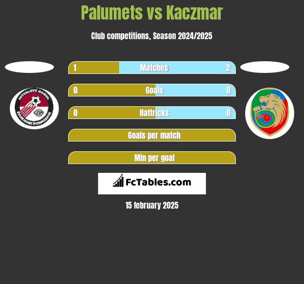 Palumets vs Kaczmar h2h player stats