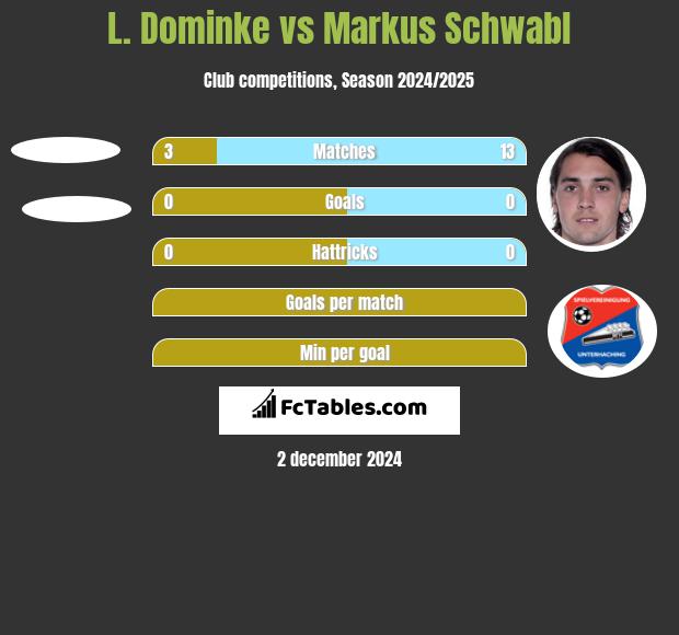 L. Dominke vs Markus Schwabl h2h player stats