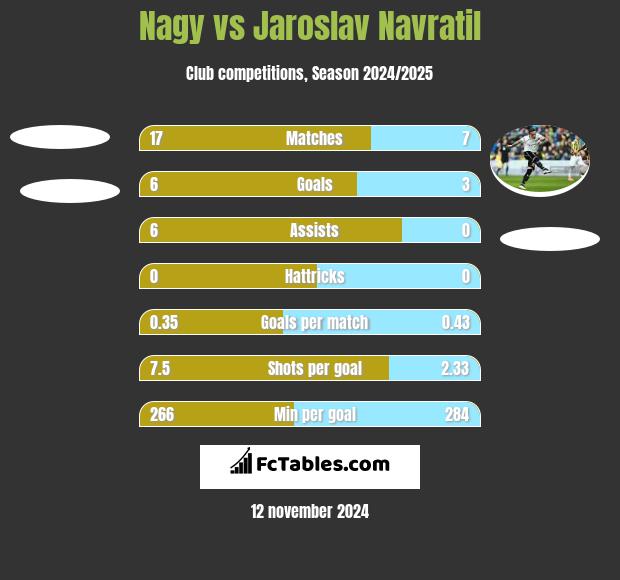 Nagy vs Jaroslav Navratil h2h player stats