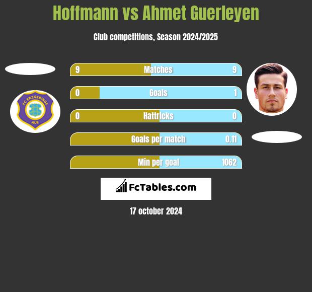 Hoffmann vs Ahmet Guerleyen h2h player stats