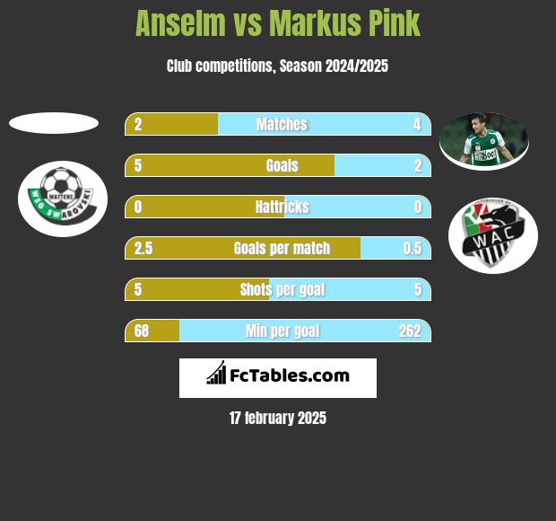 Anselm vs Markus Pink h2h player stats