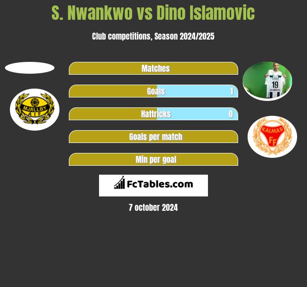 S. Nwankwo vs Dino Islamovic h2h player stats