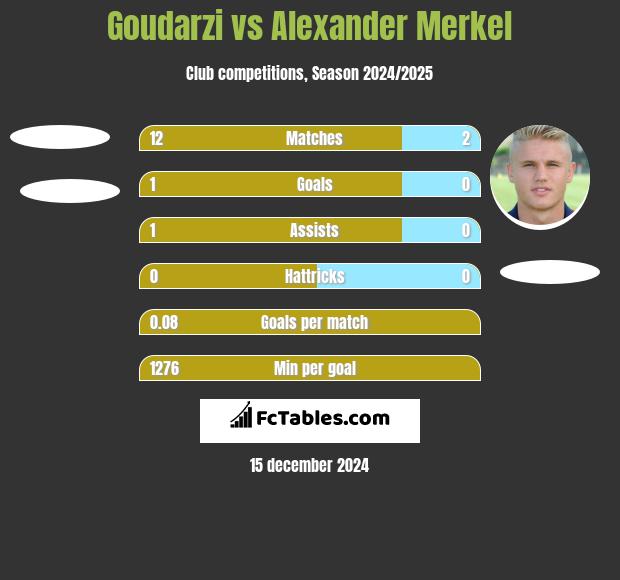 Goudarzi vs Alexander Merkel h2h player stats